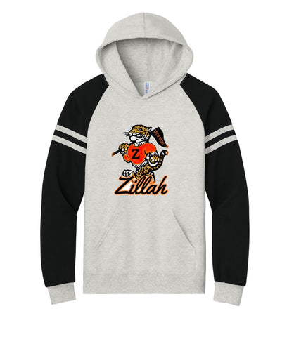 ZHS Football Varsity color block hoodie