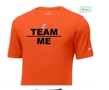 ZHS Football Team over Me Nike Tee
