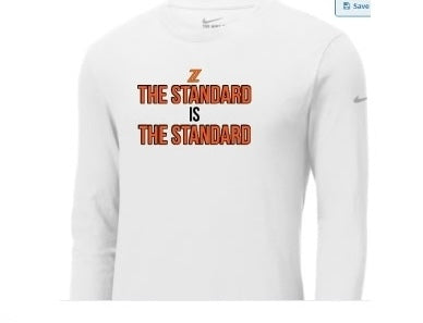 ZHS Football Standard Long Sleeve Nike Tee