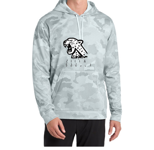 SportTek Hex Camo Girls Soccer Hoodie